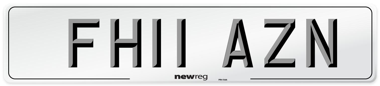 FH11 AZN Number Plate from New Reg